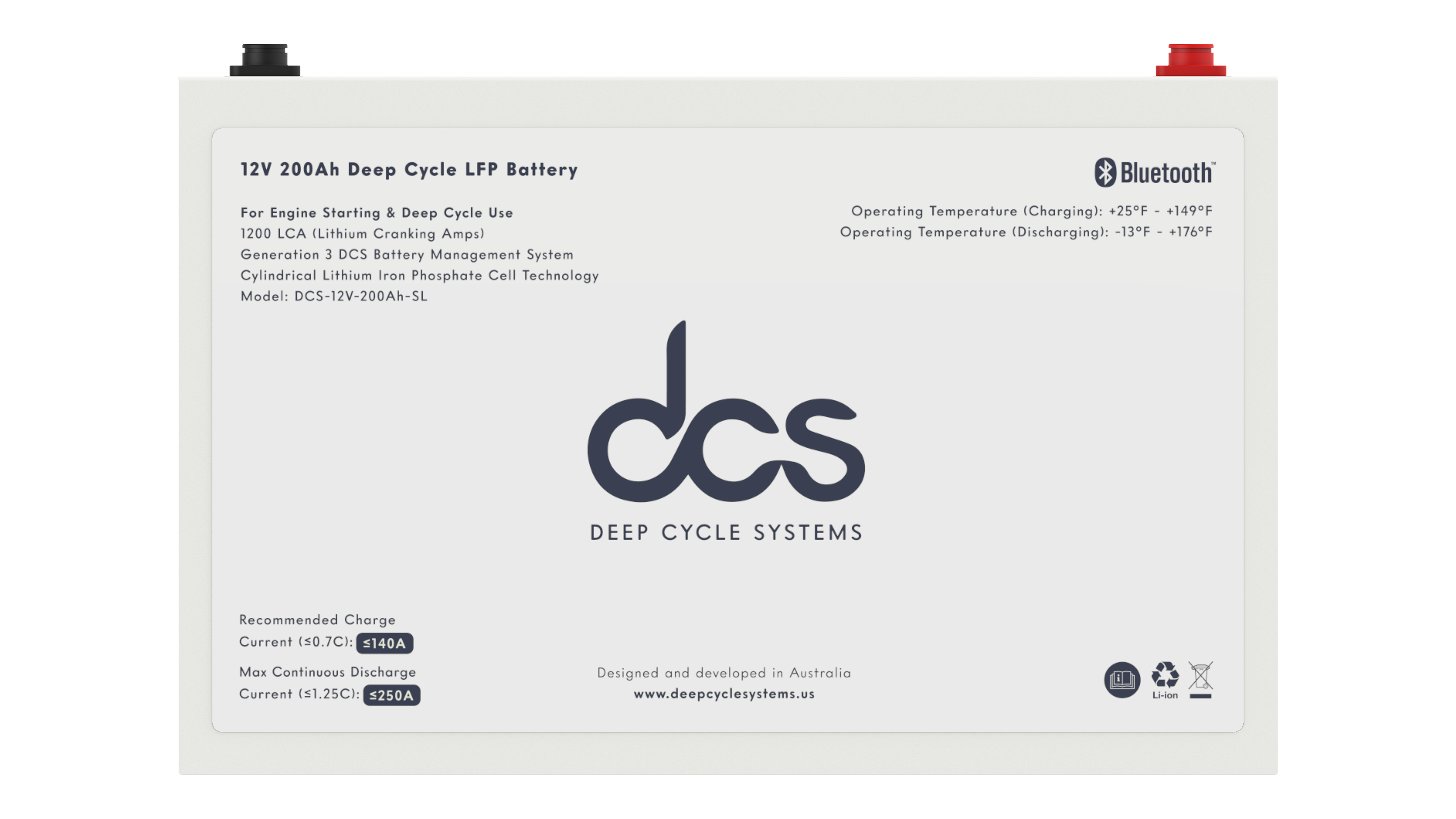 200Ah Slimline Deep Cycle LFP Battery (2nd Generation)
